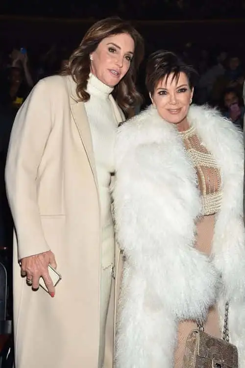 Caitlyn Jenner (L) and Kris Jenner attend Kanye West Yeezy Season 3 on February 11, 2016 in New York City.