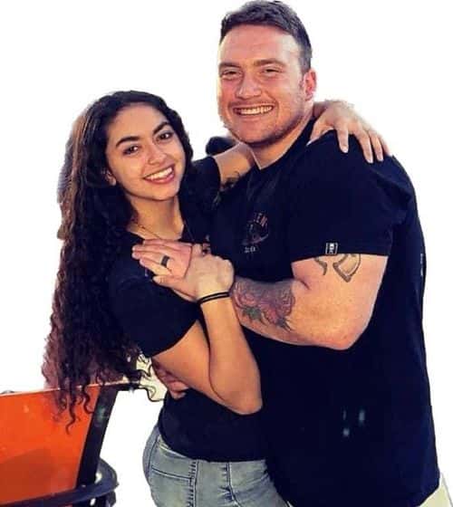 Caleb's father, Tim, said that the couple's baby is expected to arrive in six months (Facebook/Tim Gore)