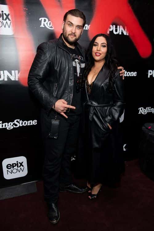 Weston Cage Coppola (L) and Hila Coppola arrive at the premiere of Epix's 