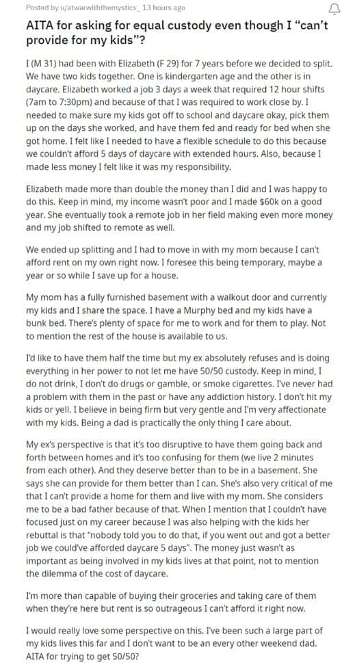 Reddit post (Reddit)