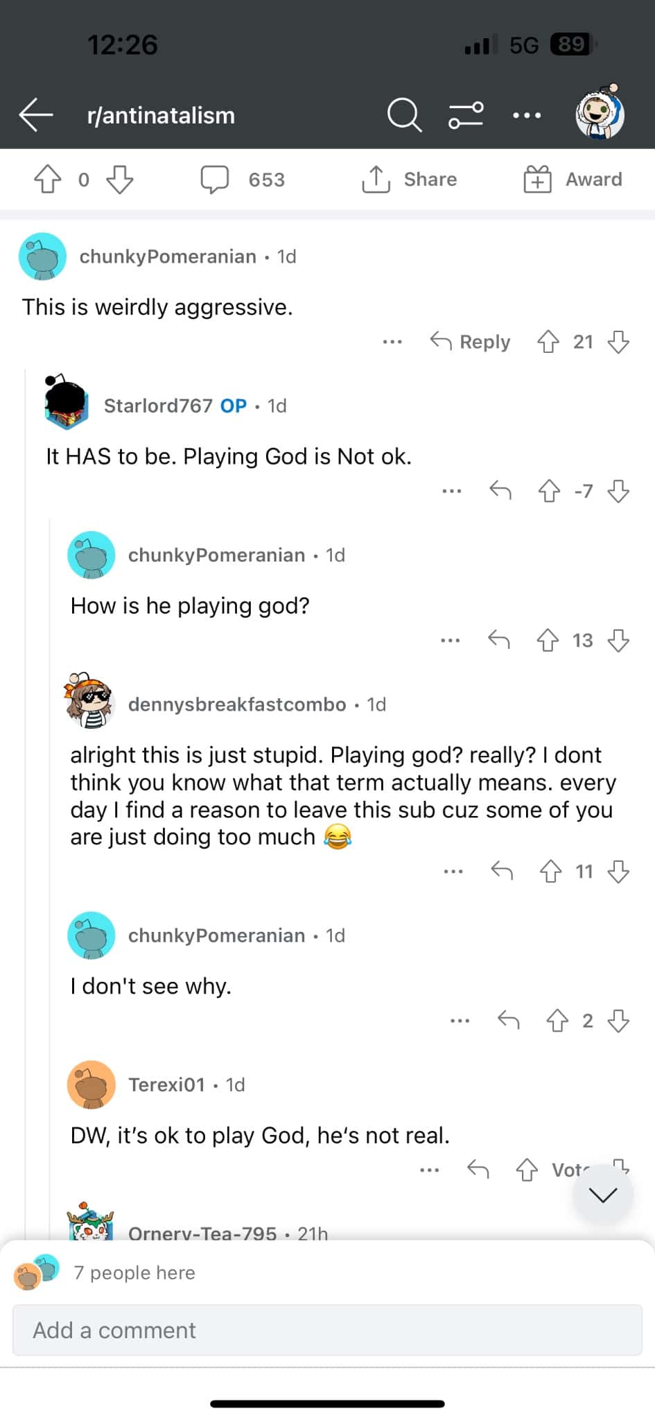 Fans share their views on Reddit (r/antinatalism/Reddit)