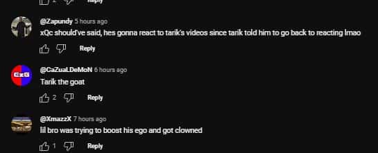 Comments on xQc (@xqcclips/YouTube)