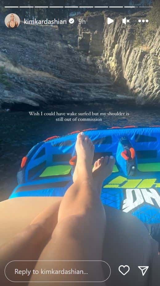 Kim posted a picture on her Instagram story (@kimkardashian/@Instagram)