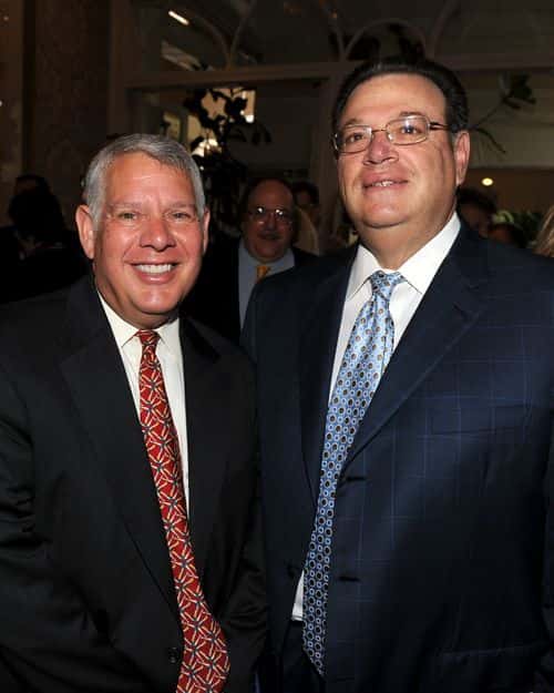 Attorneys Joel Grossman and Marty Singer attend The Hollywood Reporter's 4th Annual Top 100 Power Lawyers Breakfast at the Four Seasons Hotel on July 16, 2010 in Beverly Hills, California.