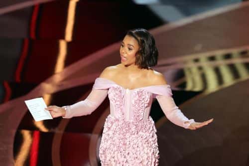 Co-host Regina Hall speaks onstage during the 94th Annual Academy Awards at Dolby Theatre on March 27, 2022 in Hollywood, California.