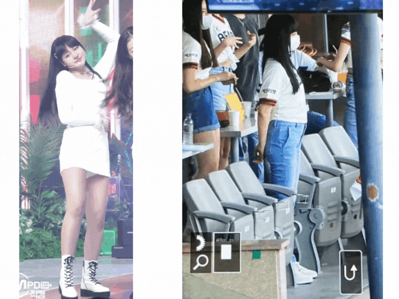 A fan compares the original photos and the ones edited and uploaded on Pann (Pann)