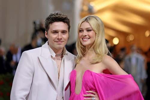 (L-R) Brooklyn Beckham and Nicola Peltz attend The 2022 Met Gala Celebrating