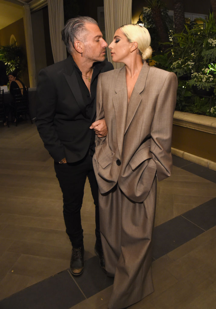 Christian Carino (L) and Lady Gaga attend ELLE's 25th Annual Women In Hollywood Celebration presented by L'Oreal Paris, Hearts On Fire and CALVIN KLEIN at Four Seasons Hotel Los Angeles at Beverly Hills on October 15, 2018 in Los Angeles, California. (Photo by Michael Kovac/Getty Images for ELLE Magazine)