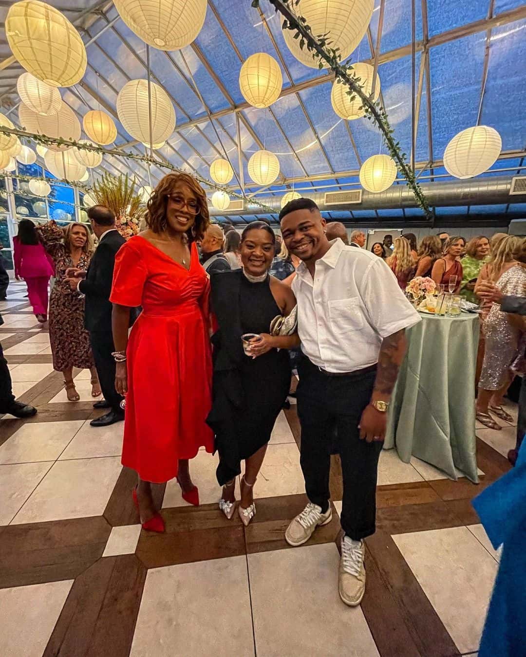 Jeremiah also clicked a snap with Gayle King in the wedding (@jeremiahcraft_/Instagram)