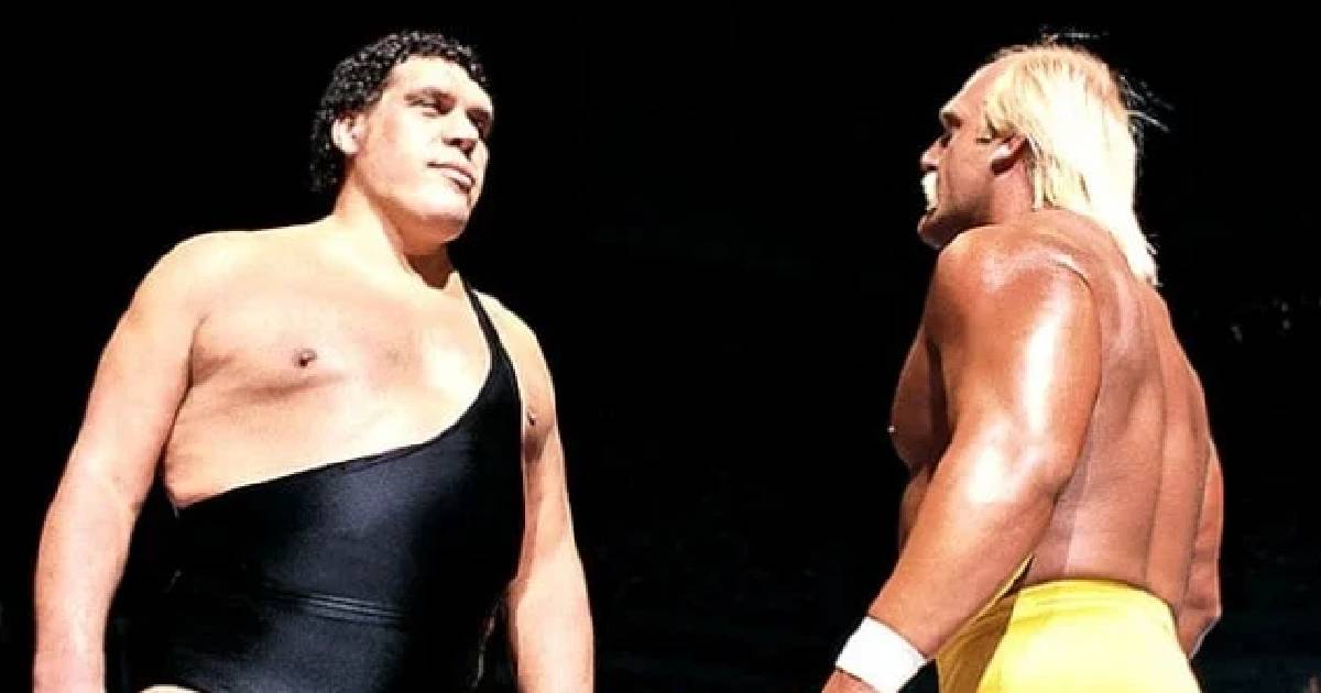 André the Giant is 1 ft 1 in taller than Hogan Hulk (HBO/ YouTube)