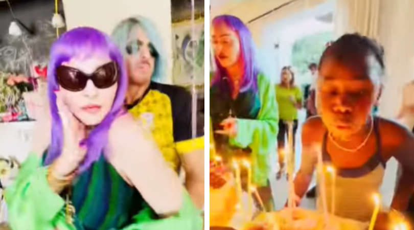 A snippet from the celebration (Instagram Madonna)