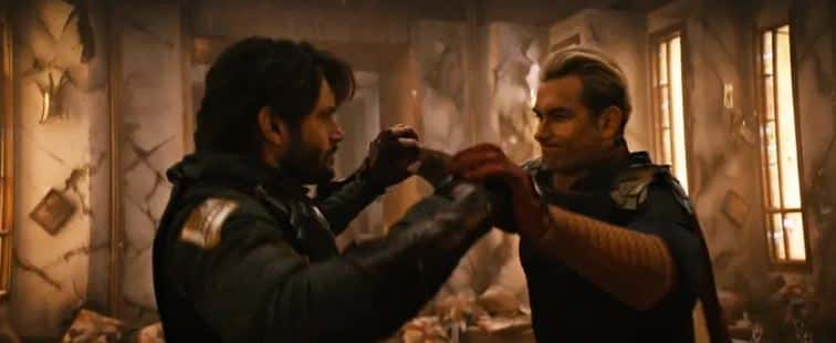 Jensen Ackles as Soldier Boy and Antony Starr as Homelander in 'The Boys' (Amazon Prime Video)