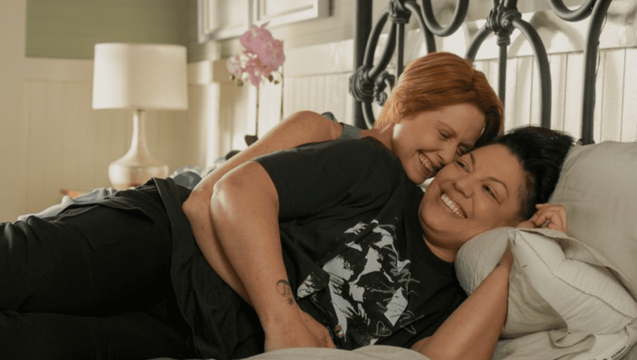 'And Just Like That' starring Cynthia Nixon as Miranda and Sara Ramirez as Che Diaz (HBO)