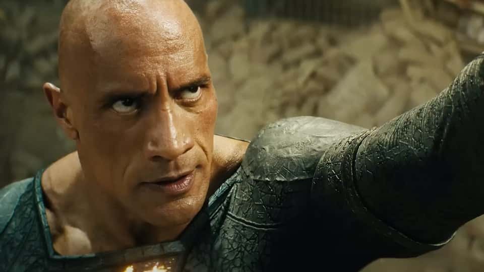 Dwayne Johnson in a still from 'Black Adam' (WB)