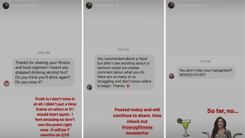 'RHOBH' star Kyle Richards sharing her food and fitness regimen on social media (Instagram/@kylerichards18)