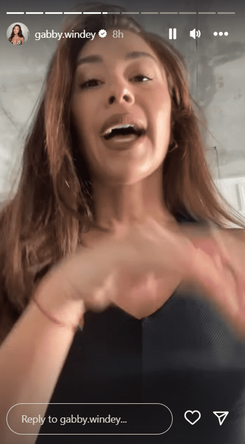 'DWTS' Season 31 star Gabby Windey talking about addressing something in Disney+ show's semifinal episode (Instagram/@gabby.windey)