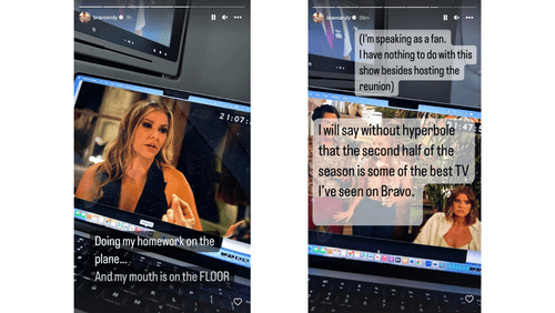 Instagram stories shared by Andy Cohen (Instagram/@bravoandy)