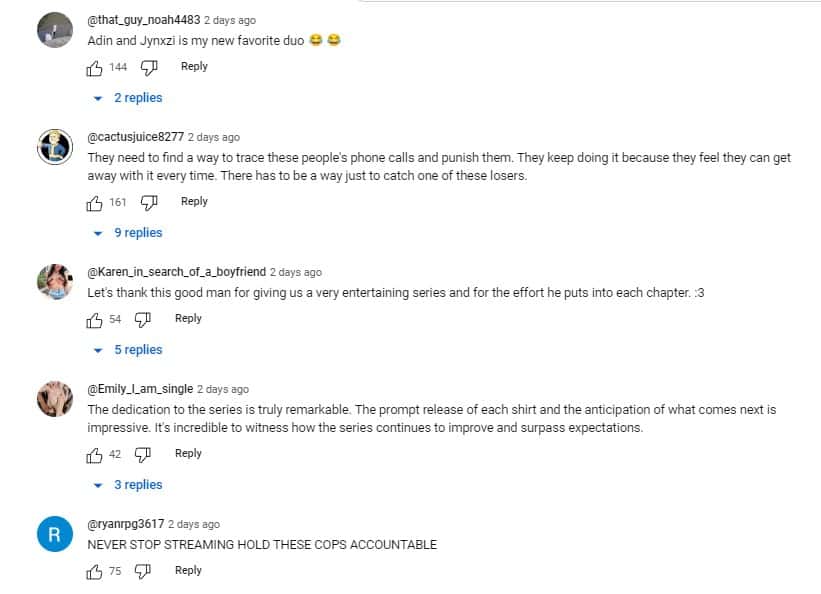 comments on Adin Ross and Jynxzi (Adin live/YouTube)