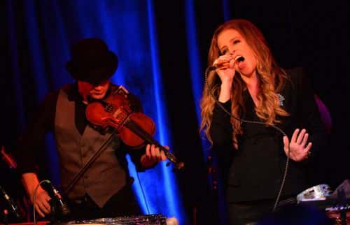 Lisa Marie Presley perfprms at 3rd & Lindsley during the 14th Annual Americana Music Festival & Conference - Day 3 on September 20, 2013 in Nashville, United States. (Photo by Rick Diamond/Getty Images for Americana Music Festival)