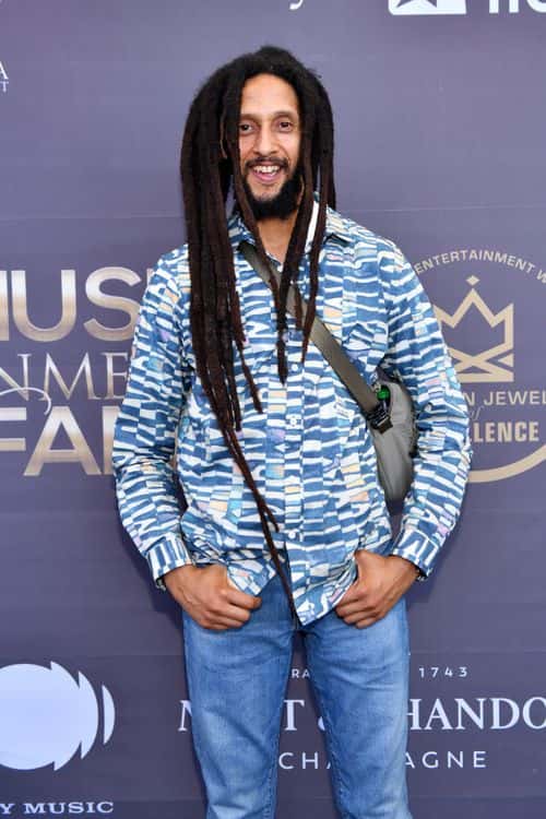 Julian Marley attends the 2022 Black Music & Entertainment Walk Of Fame Induction Ceremony & Juneteenth Celebration at The Home Depot Backyard on June 18, 2022 in Atlanta, Georgia.