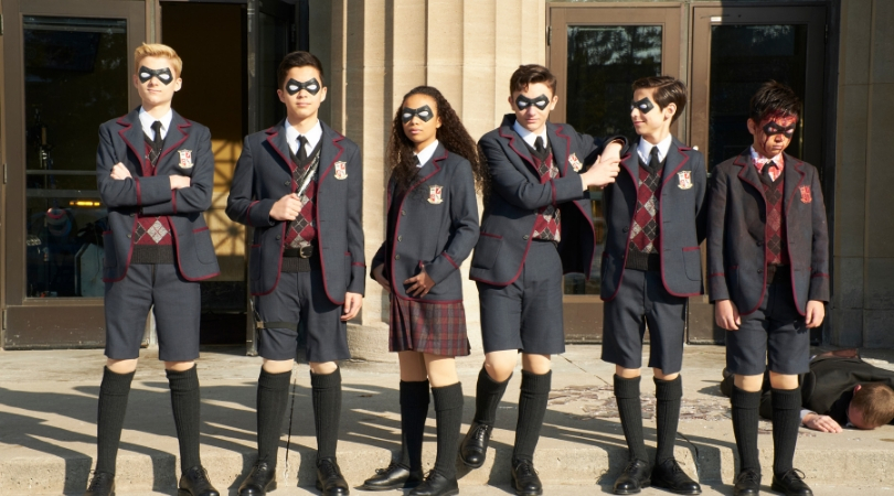 Students of 'The Umbrella Academy' in season one (Netflix)