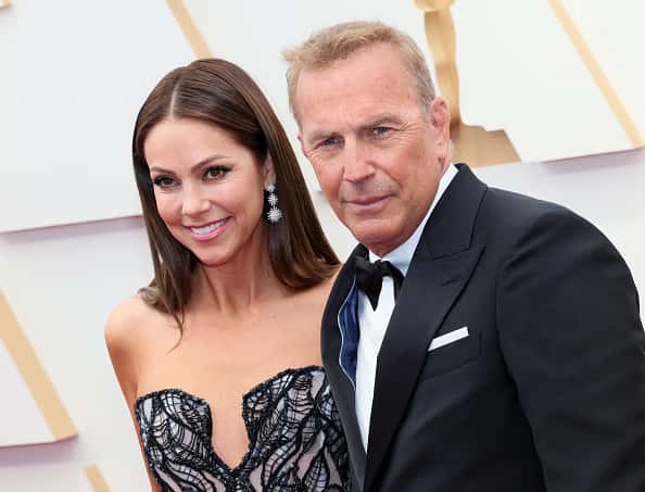 Kevin Costner and Christine Baumgartner (Photo by David Livingston/Getty Images)