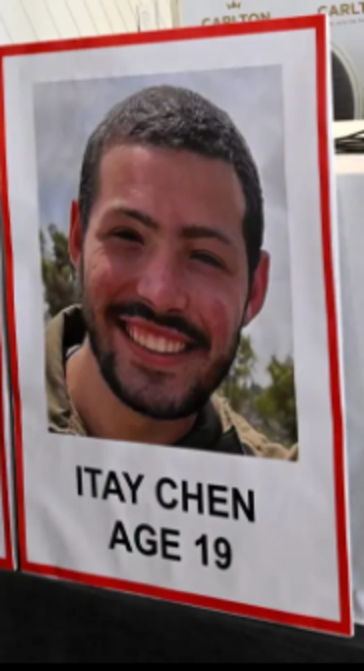 Itay Chen was serving in the IDF when his unit was attacked by Hamas near the Gaza border (CNN/Youtube)