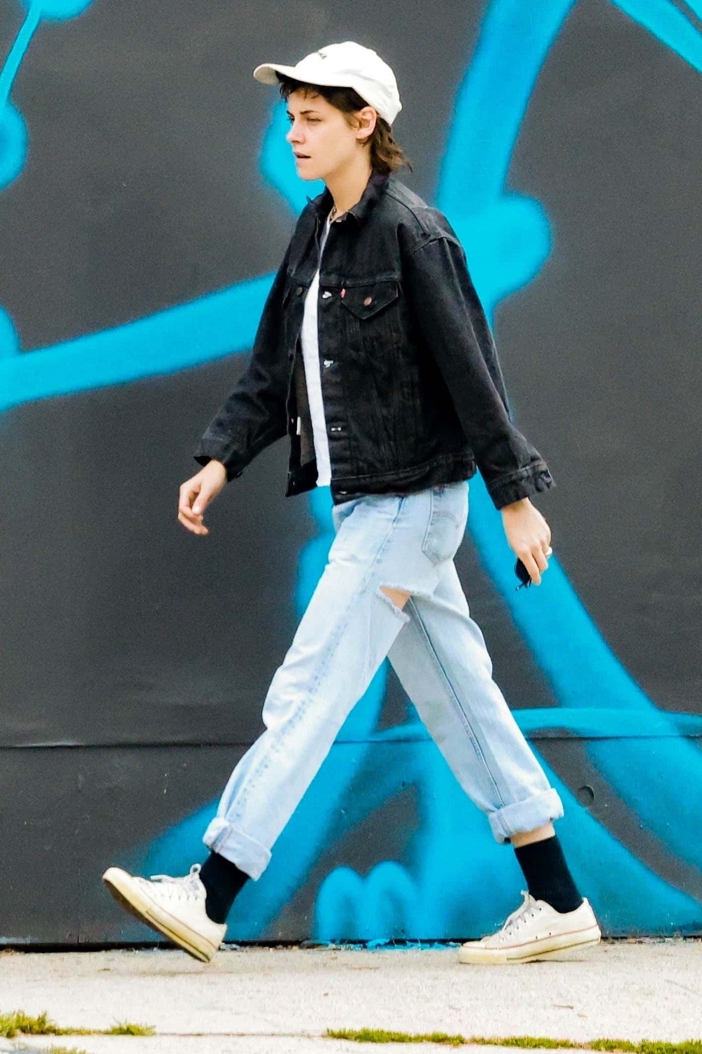 Her latest look was a far cry from glamour she radiated when she kicked off the month at the Met Gala in New York (Backgrid)