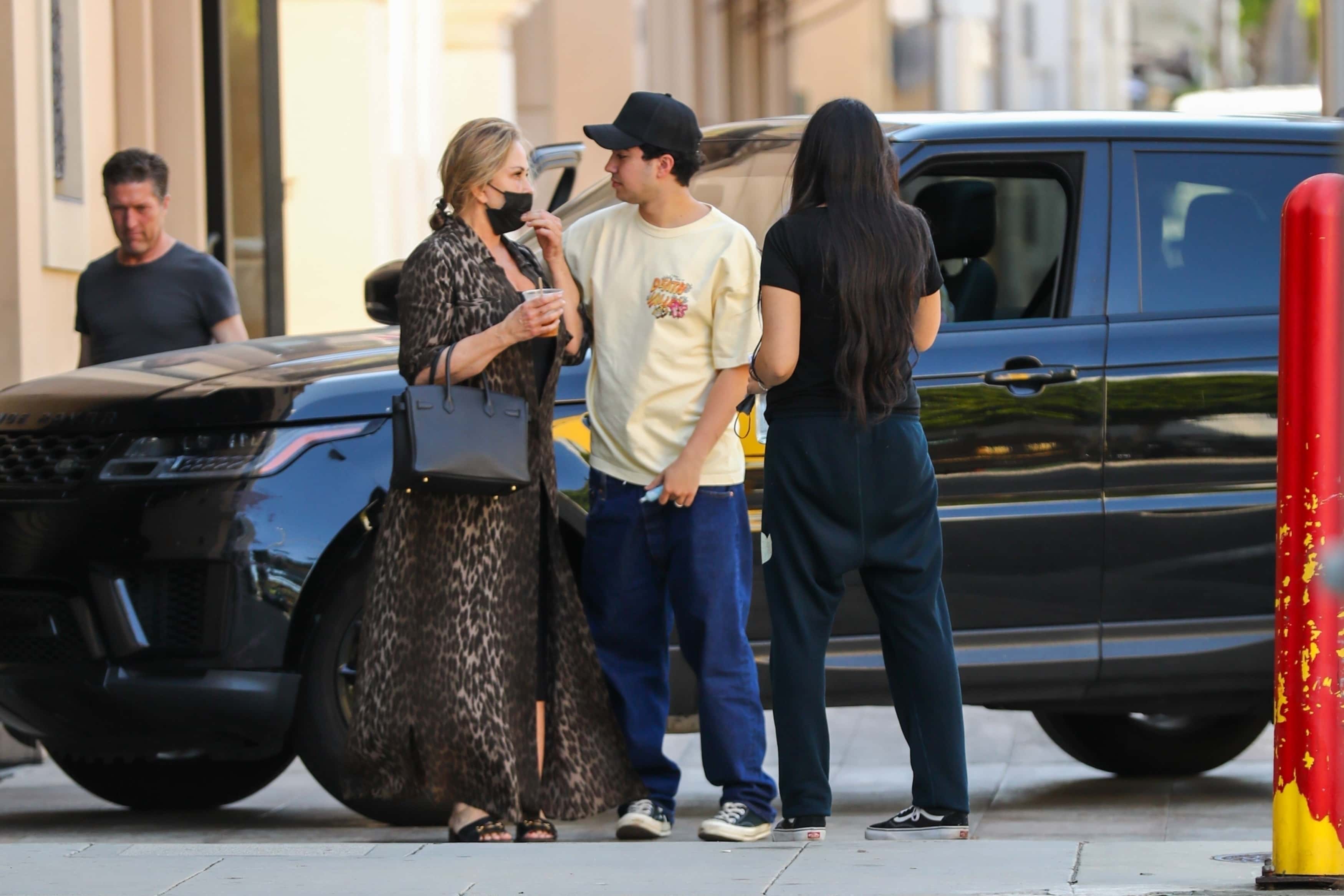 Noor shared her perspective when asked about her intentions regarding Roman's potential career in acting, following in the footsteps of his iconic father (Backgrid)