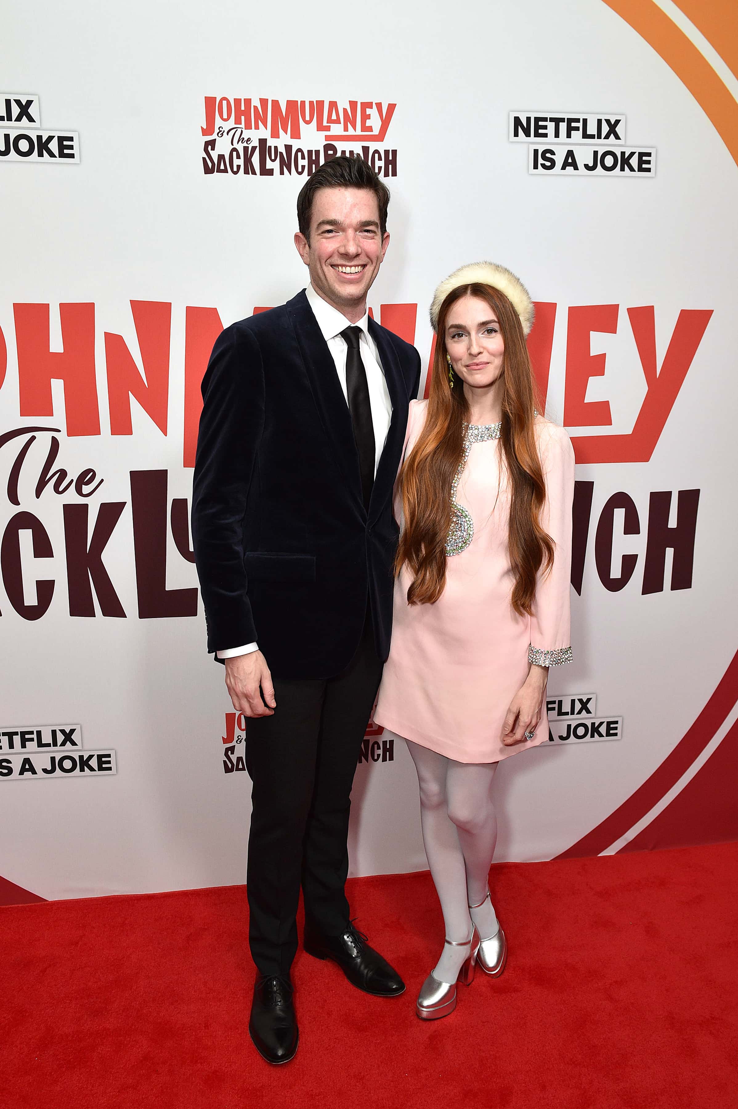 John Mulaney and Annamarie Tendler attend the John Mulaney & The Sack Lunch Bunch NY Special Screening at The Metrograph on December 16, 2019, in New York City. (Photo by Bryan Bedder/Getty Images for Netflix)