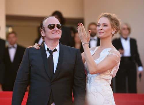 (L-R) Quentin Tarantino and Uma Thurman attend the Closing Ceremony and 