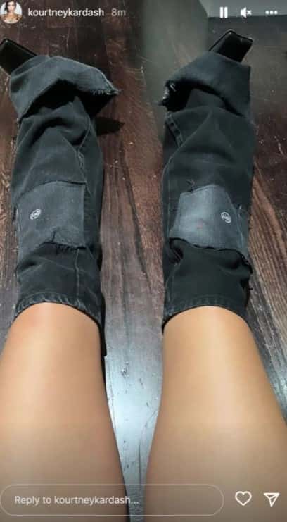 The bizarre outfit worn by Kourtney