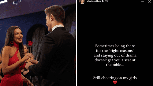 Davia shares cryptic message addressing her absence from 'The Bachelor: Women Tell All' (Instagram/daviaesther)