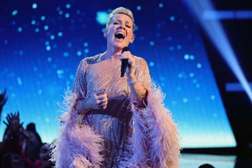 P!nk performs onstage during the 2022 American Music Awards at Microsoft Theater on November 20, 2022 in Los Angeles, California. (Photo by Matt Winkelmeyer/Getty Images for dcp)