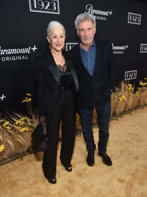 Helen Mirren and Harrison Ford attend the 