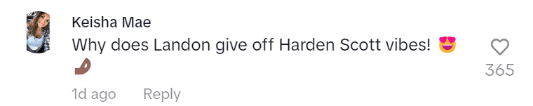 Comments from Landon Barker's TikTok video (@landonbarker/TikTok)