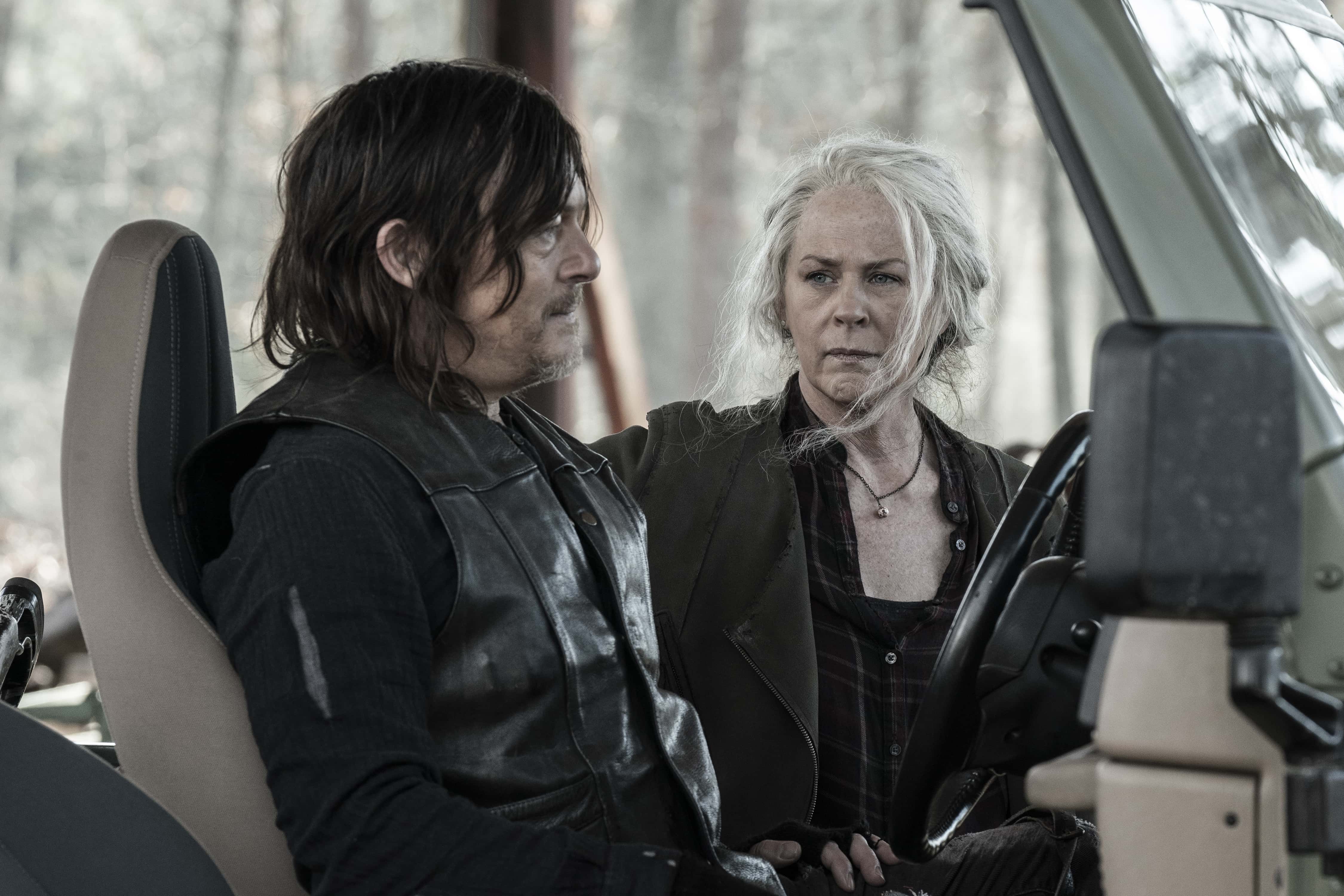 Norman Reedus as Daryl Dixon, Melissa McBride as Carol Peletier in 'The Walking Dead' Season 11 (AMC)