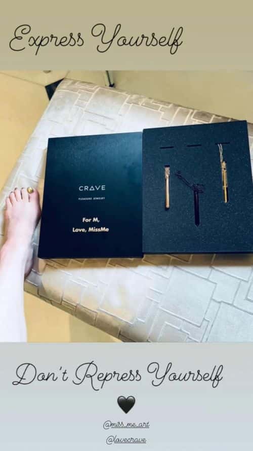 Madonna showing off her new vibrator-necklaces. (@madonna/Instagram)