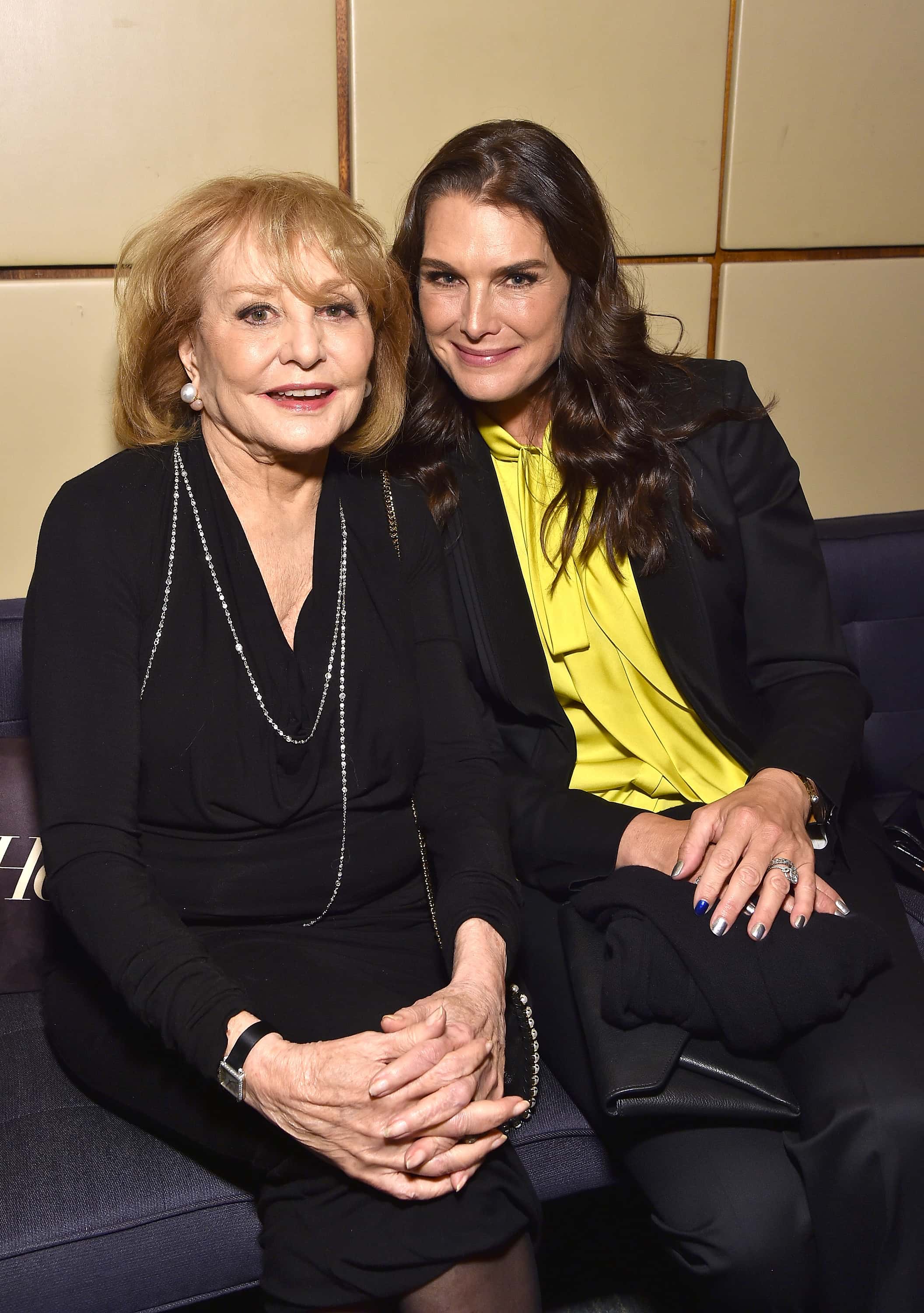 NEW YORK, NEW YORK - APRIL 06:  Broadcaster Barbara Walters (L) and actress Brooke Shields attend Th