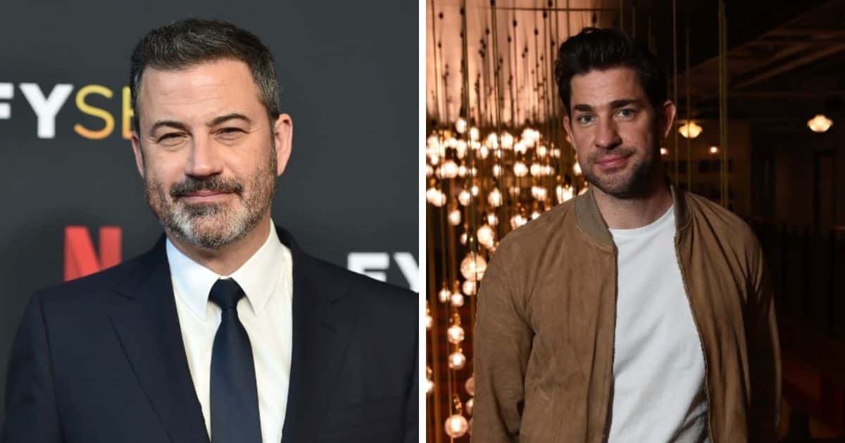 Jimmy Kimmel and John Krasinski (Getty Images)