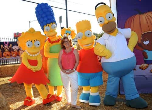 Actress Nancy Cartwright and The Simpsons attend Fox Hosts 