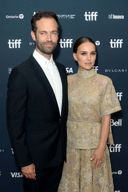 (L-R) Benjamin Millepied and Natalie Portman attends the 