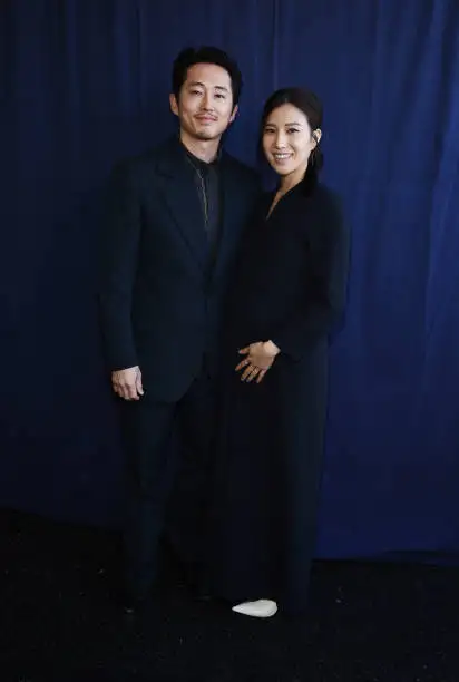 Steven Yeun and Joana Pak attend the 2019 Film Independent Spirit Awards (Amanda Edwards/Getty Images)