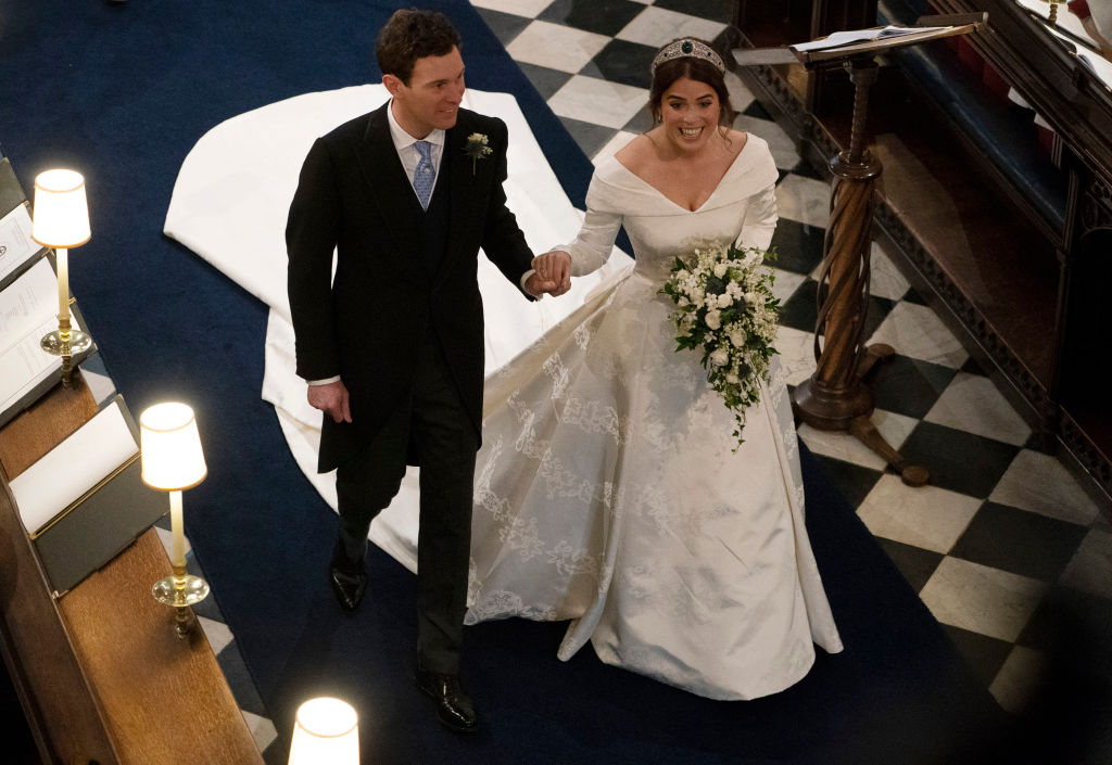 Princess Eugenie made for an absolutely beautiful bride, but when she walked down that aisle at St. George's Chapel in October, the world bore witness to one more thing apart from the wedding. (Source: Getty Images)
