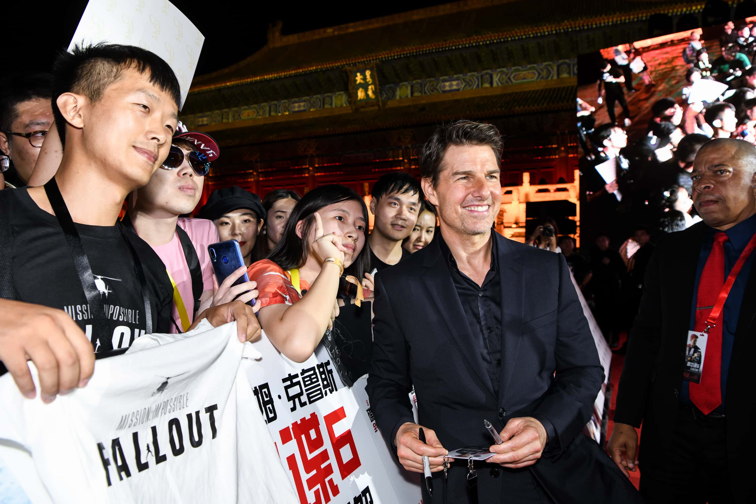 BEIJING, CHINA - AUGUST 29: Tom Cruise attends the 'Mission: Impossible - Fallout' China Premiere at The Ancestral Temple on August 29, 2018 in Beijing, . (Photo by Yanshan Zhang/Getty Images for Paramount Pictures)
