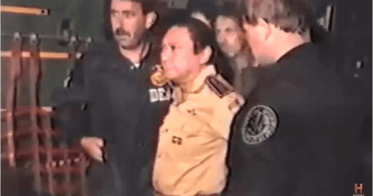 The sentence handed down to Manuel Antonio Noriega was eventually lowered to 21 years due to 'good behavior' (YouTube/History)