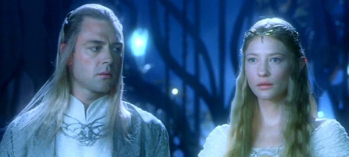 Martin Csokas as Celeborn and Cate Blanchett as Galadriel in 'Lord of the Rings' (New Line Cinema)