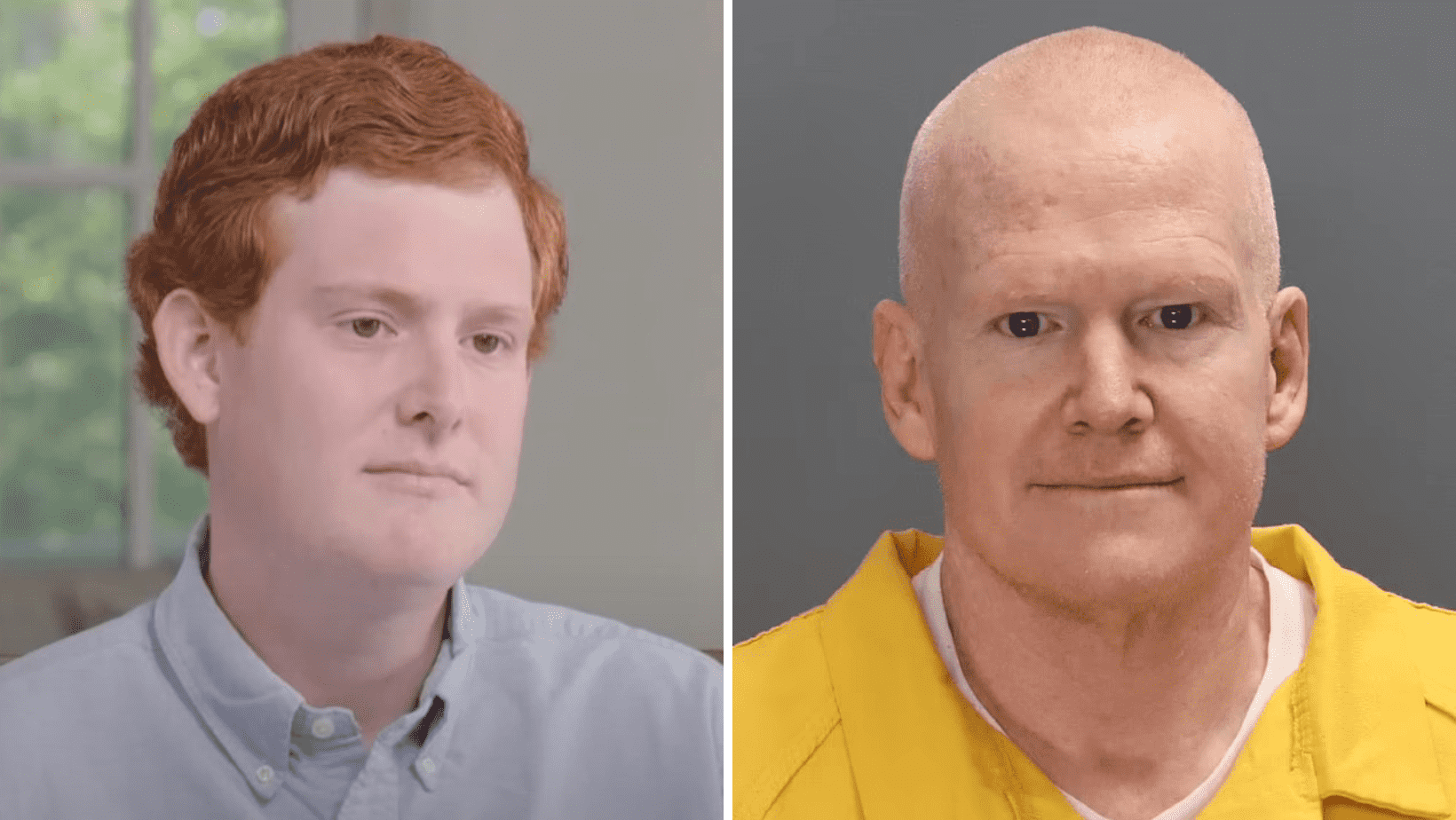 Buster Murdaugh, the son of convicted murderer Alex Murdaugh, apparently branded him a psychopath despite insisting that he is not the killer of his mother and brother. (Fox Nation/YouTube and South Carolina Department of Corrections)