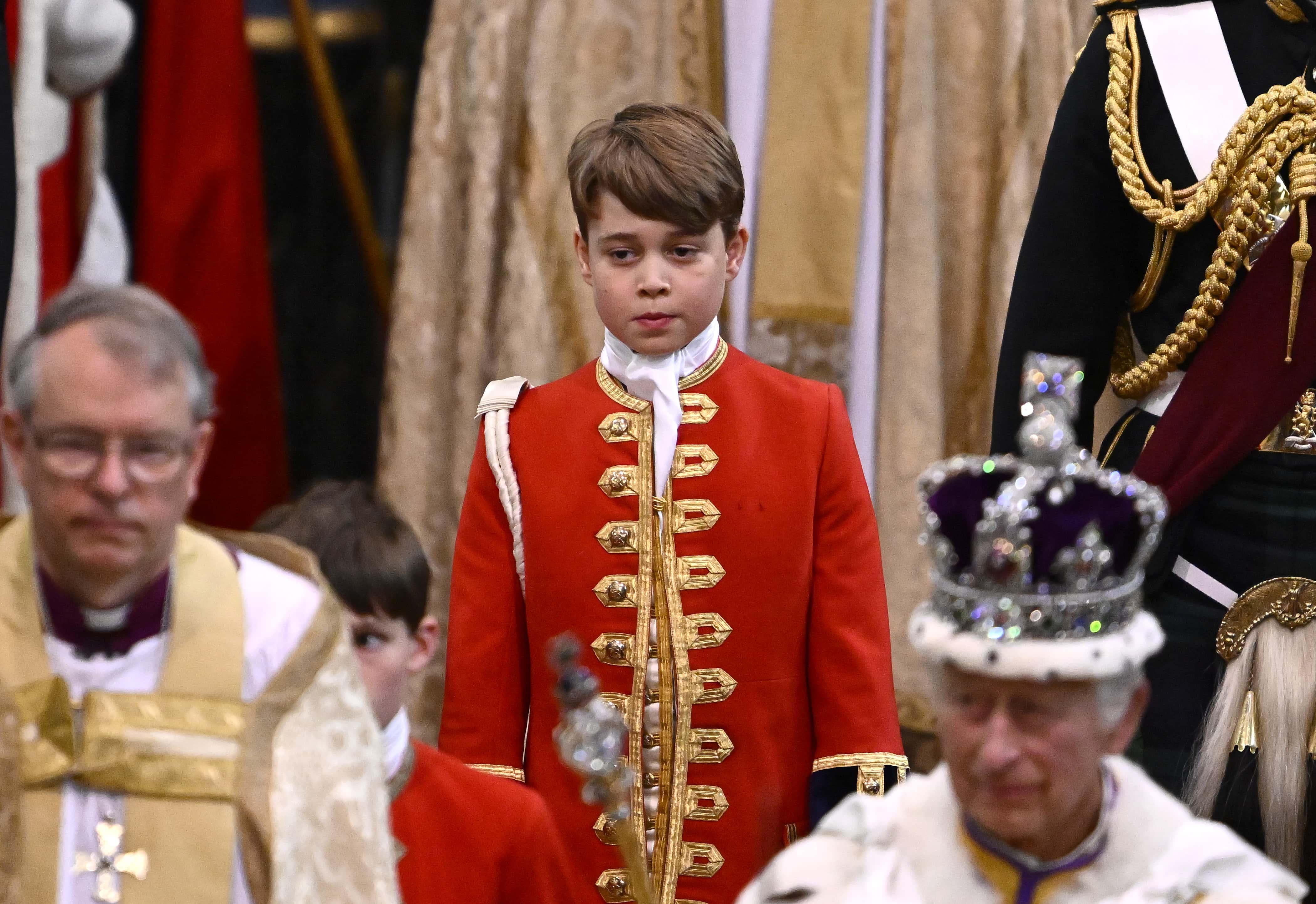Prince George is the youngest future monarch to be involved in a crowning ceremony. (Getty Images)