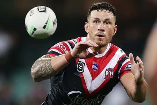 Sonny Bill Williams of the Roosters in action during the round 19 NRL match between the Sydney Roosters and the Cronulla Sharks at Sydney Cricket Ground on September 19, 2020 in Sydney, Australia.